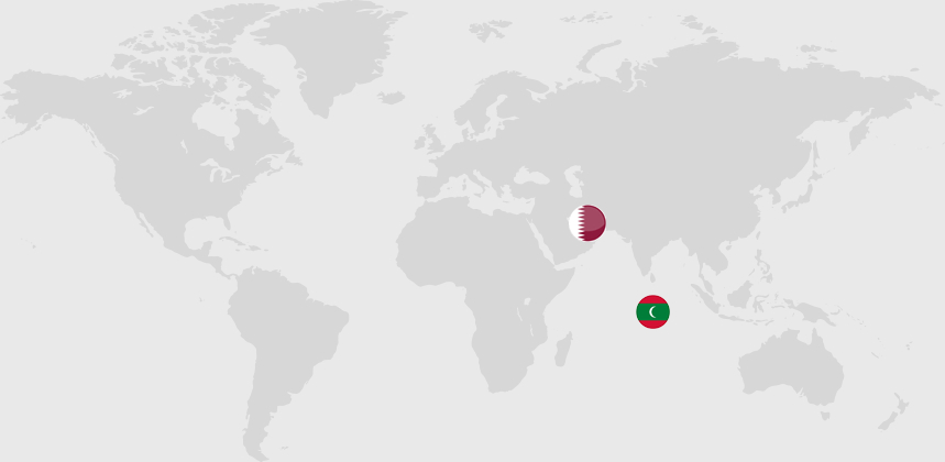 Map of Bairaha product exporting countries