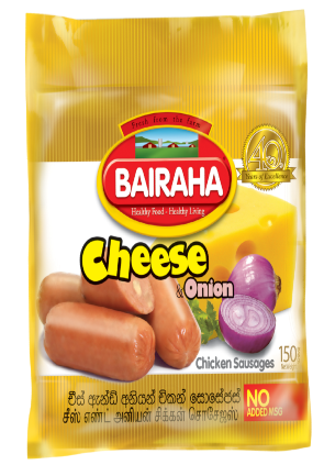 Bairaha Cheese and Onion Chicken Sausages
